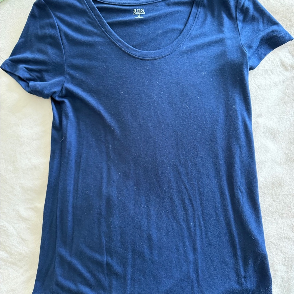 a.n.a Women's Navy Short Sleeve Tee